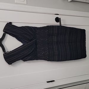 Tadashi Shoji navy cocktail dress